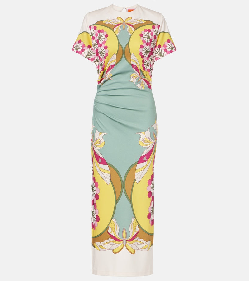 La DoubleJ Lela printed jersey midi dress