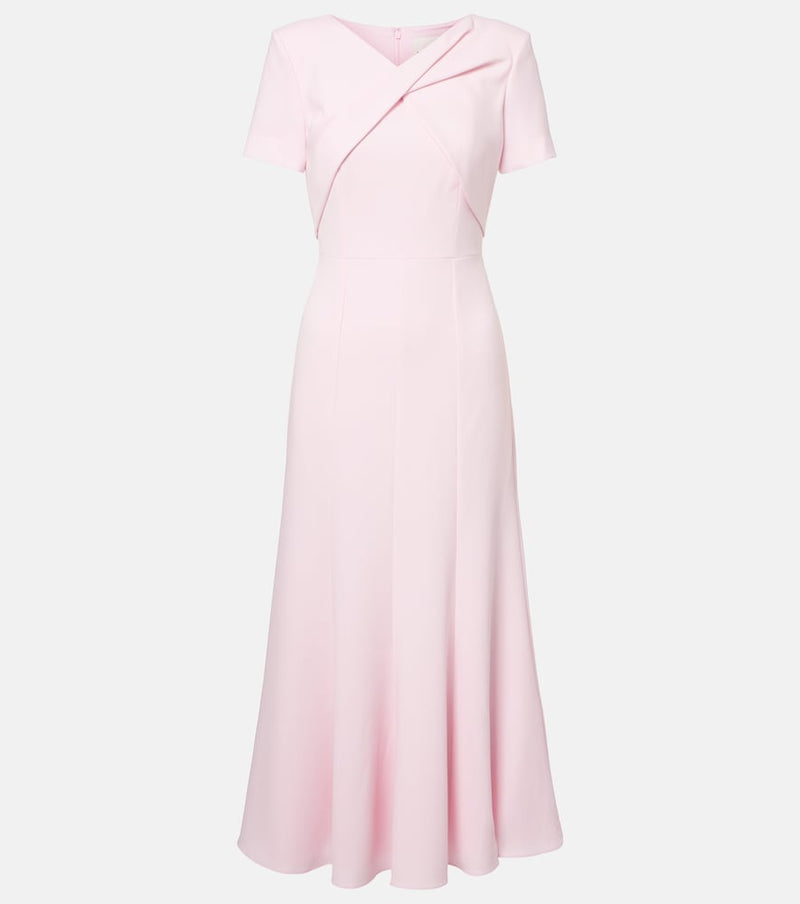 Roland Mouret Draped cady midi dress
