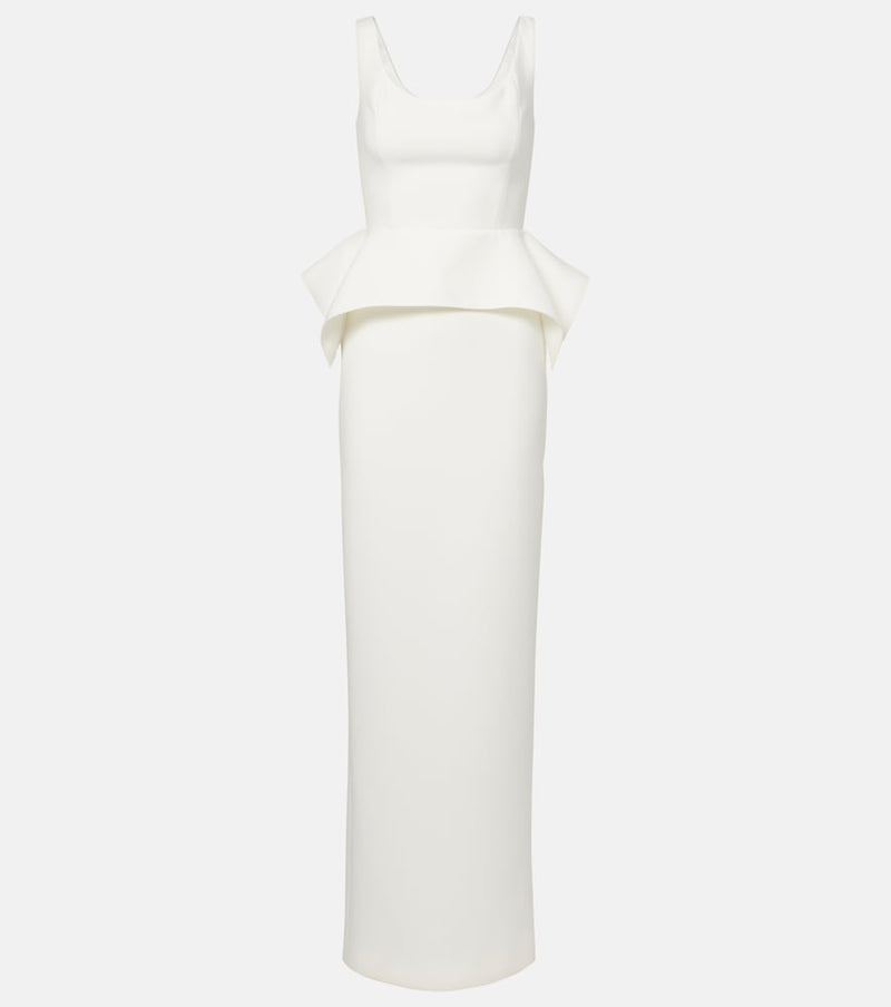 Roland Mouret Peplum crepe gown
