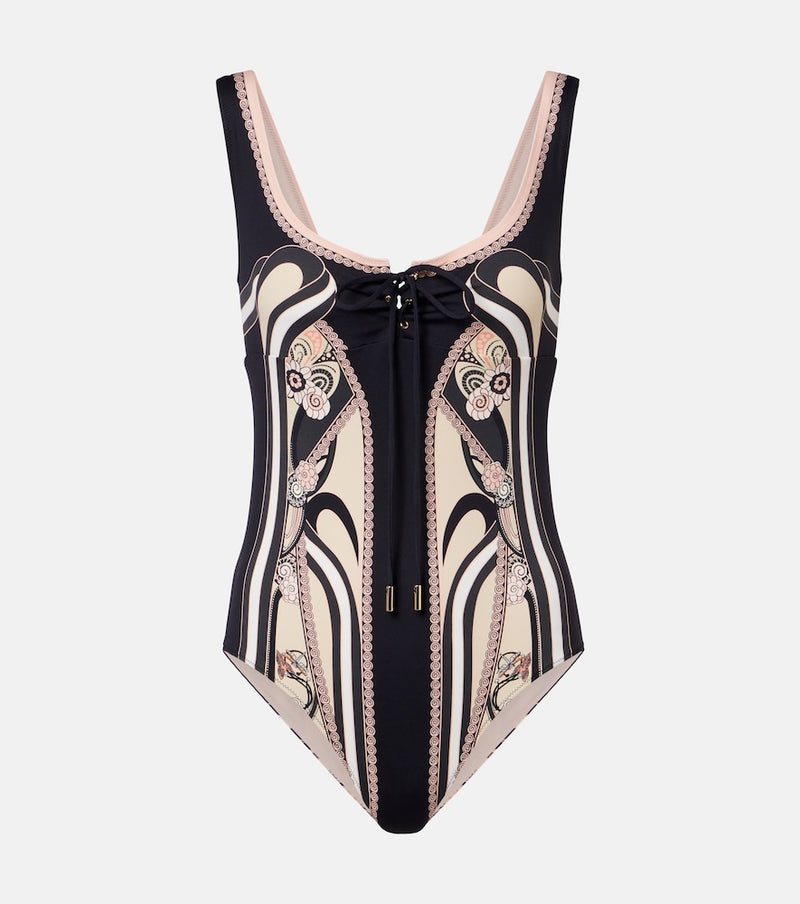 La DoubleJ Sunset printed swimsuit