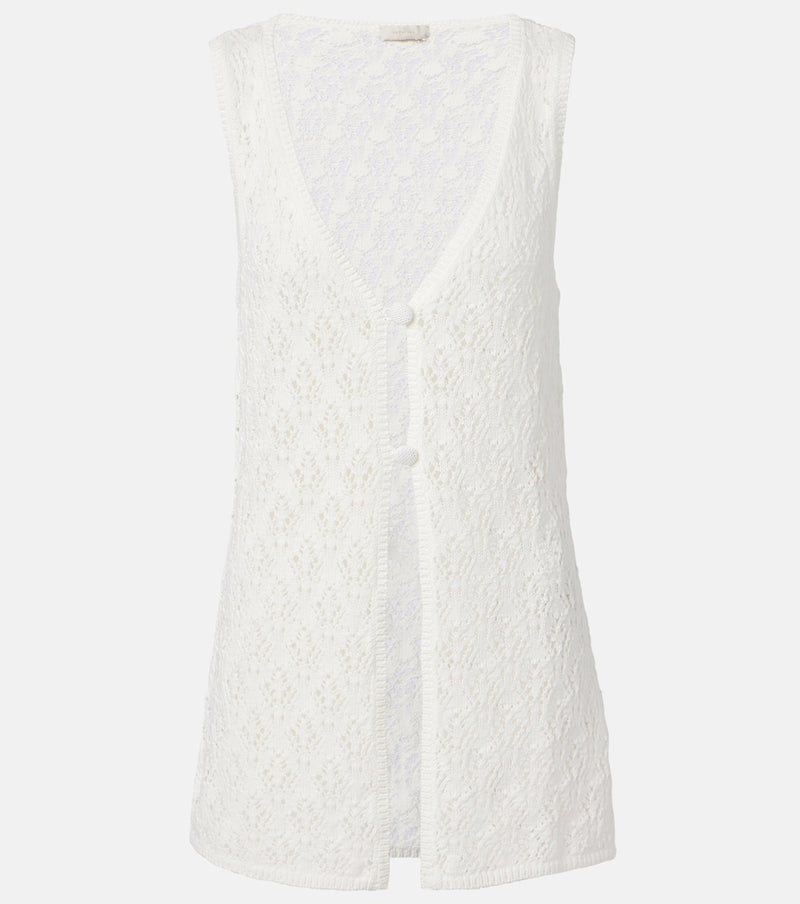 Faithfull Fio pointelle cotton vest