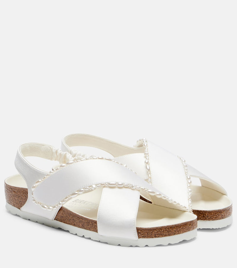 Birkenstock 1774 x Danielle Frankel Tulum embellished satin sandals