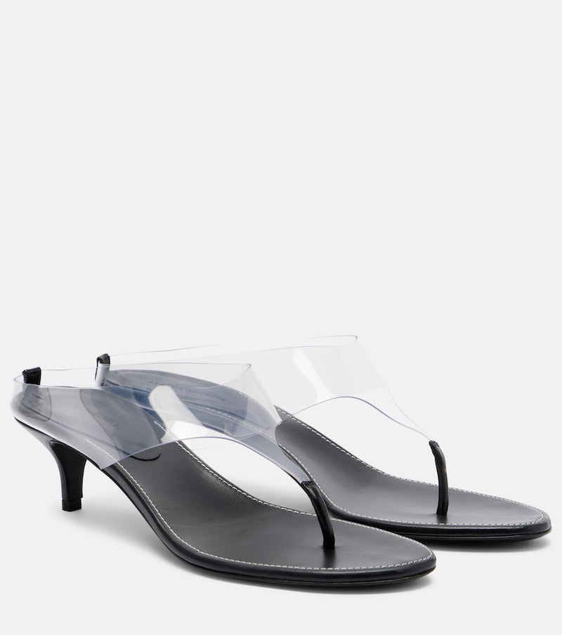 Magda Butrym Leather and PVC thong sandals