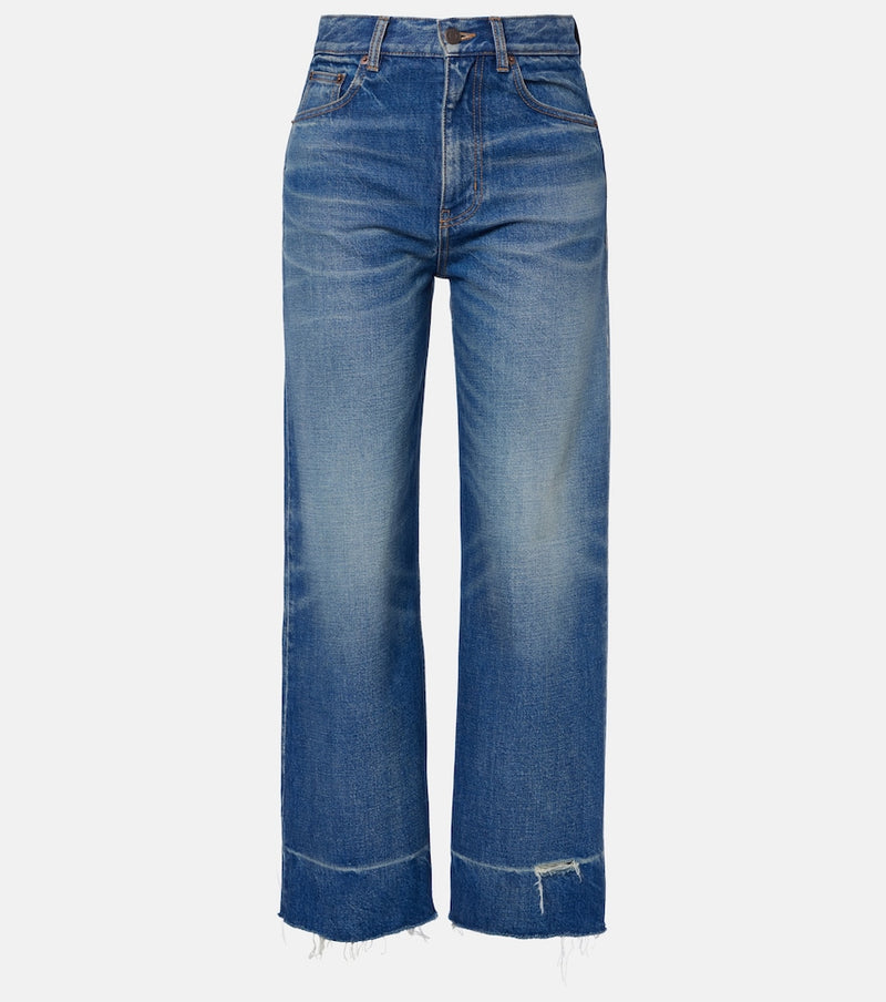 Chloé Cropped wide-leg jeans in Dark Cobalt