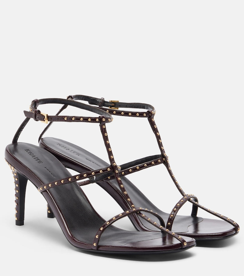 Khaite Cage studded leather sandals