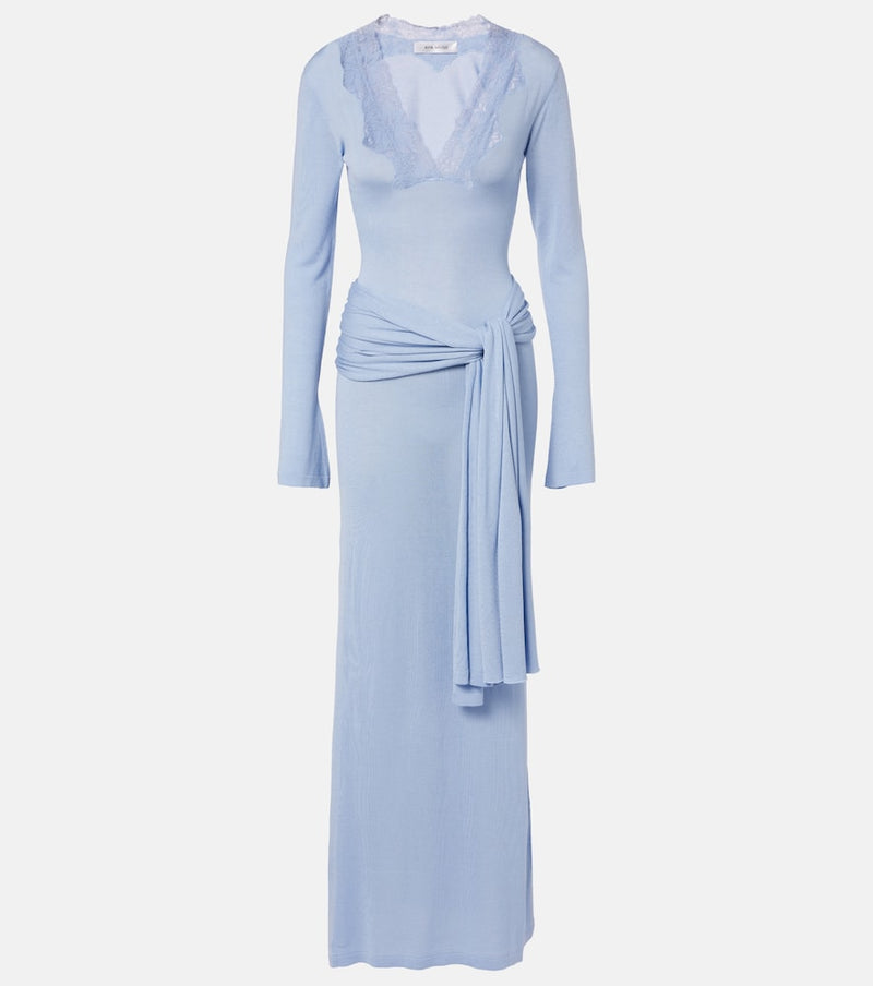 Aya Muse Lace-trimmed maxi dress