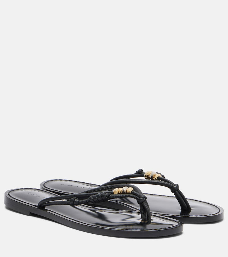 Amanu Kiwayu leather thong sandals