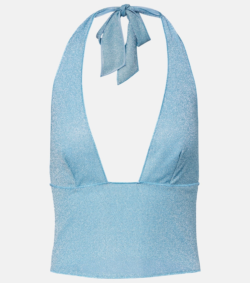 Oseree Lumiere halterneck top