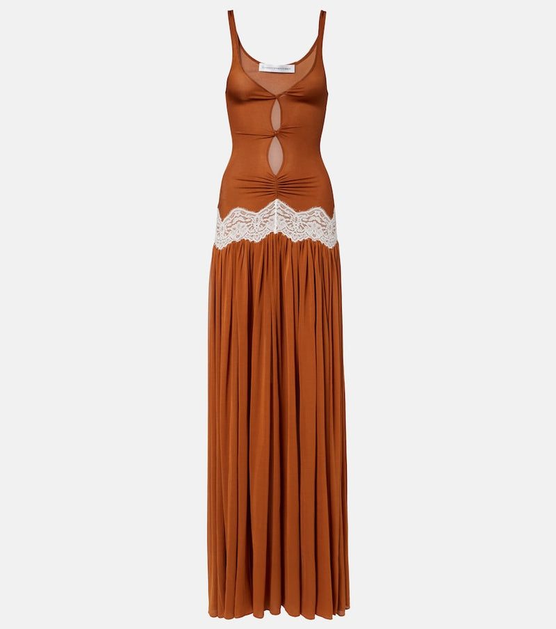 Christopher Esber Cutout lace-trimmed gown