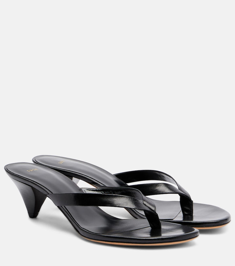 JUDE Rooty leather thong sandals