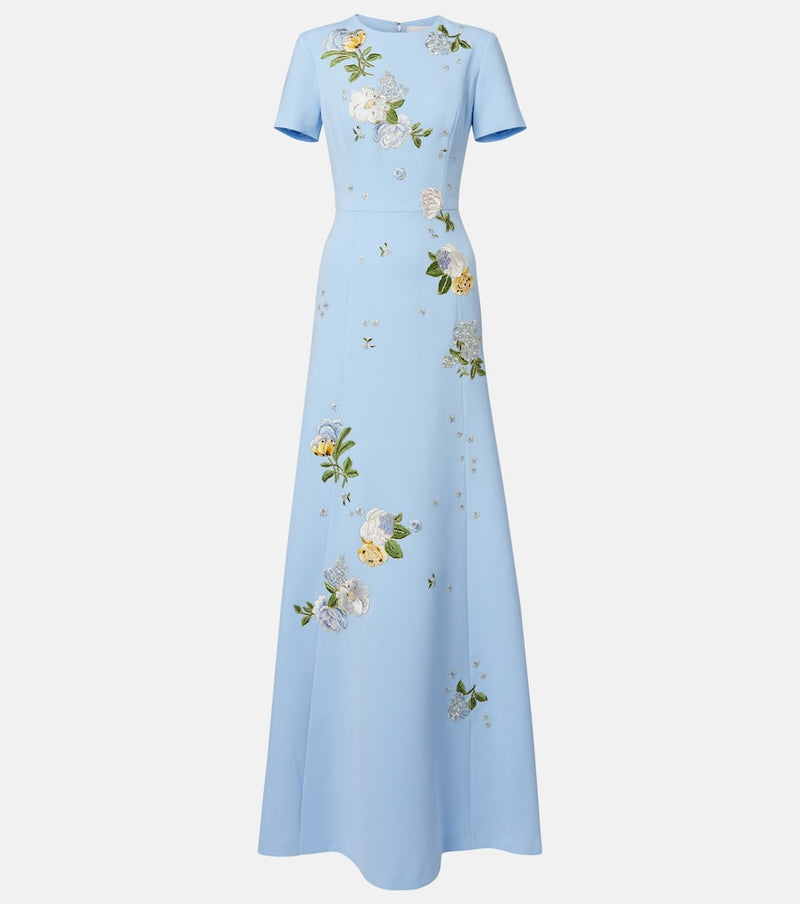 Carolina Herrera Floral embroidered gown