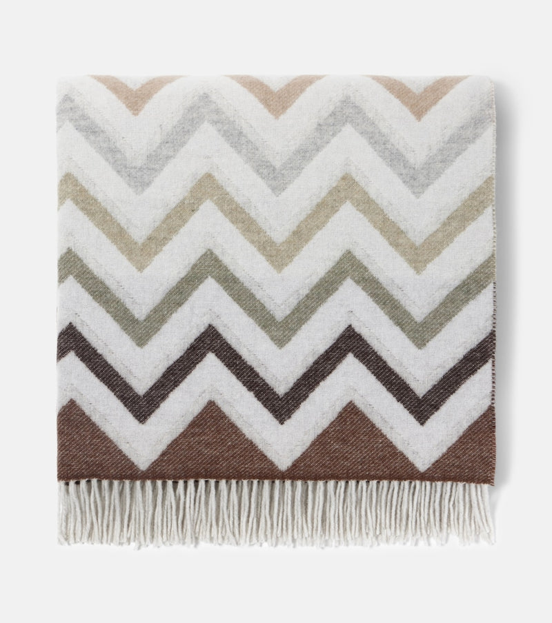 Missoni Watamu fringed wool-blend throw