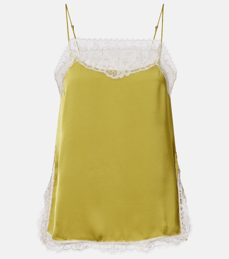 Faithfull Hanna lace-trimmed satin camisole
