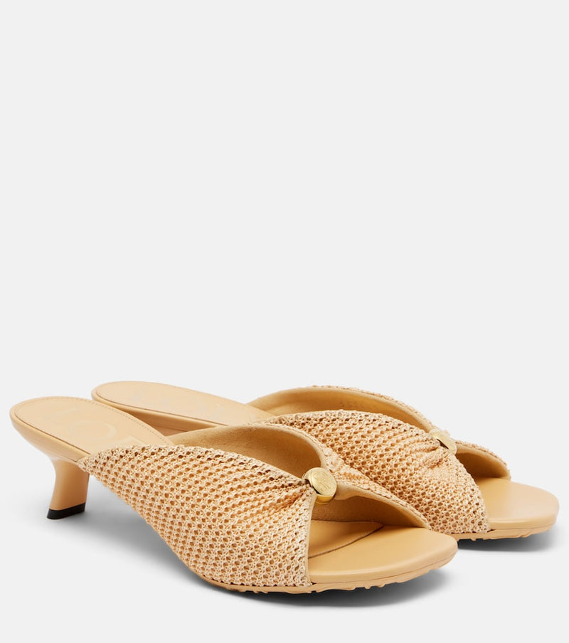 Loewe Paula\'s Ibiza Pebble Soft mules