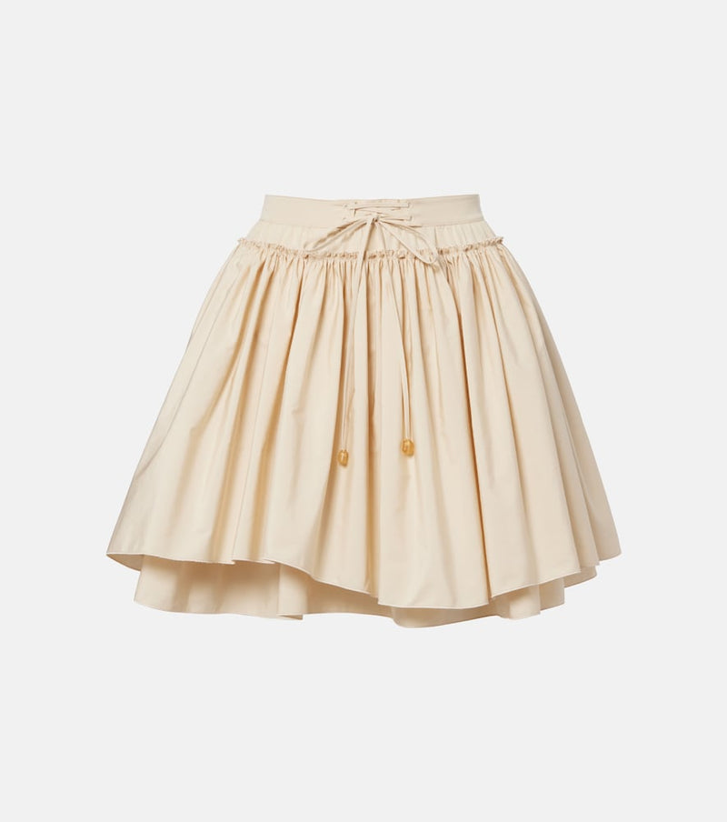 Loewe Paula\'s Ibiza cotton poplin miniskirt