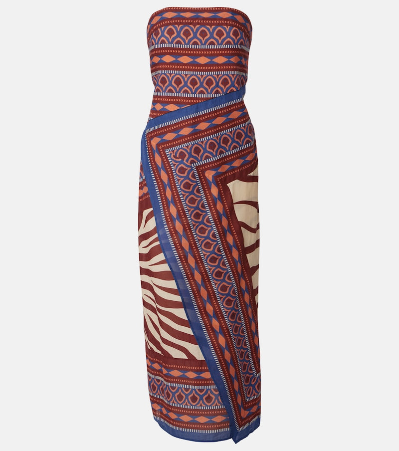 Johanna Ortiz Printed wrap dress