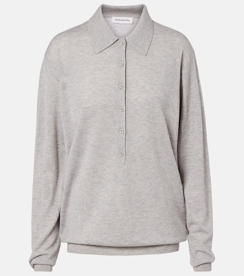 The Frankie Shop Tala wool-blend polo sweater