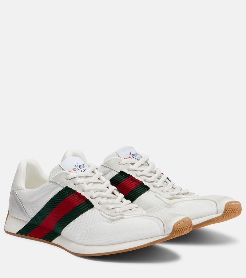 Gucci Gucci Tempo suede-trimmed sneakers