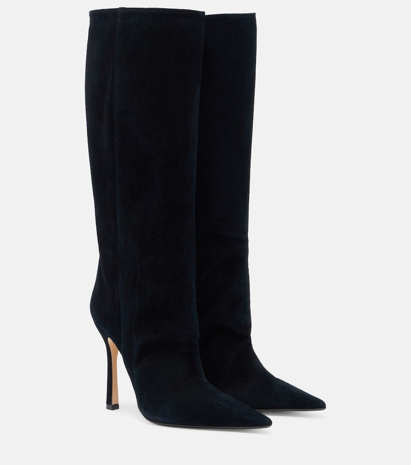 Gucci Naomi suede knee-high boots