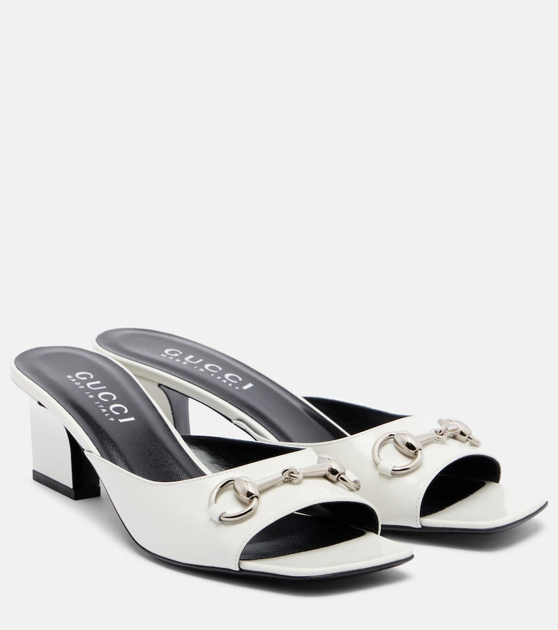 Gucci Signora Horsebit leather mules
