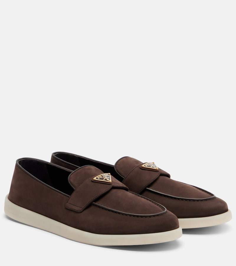 Prada Suede penny loafers