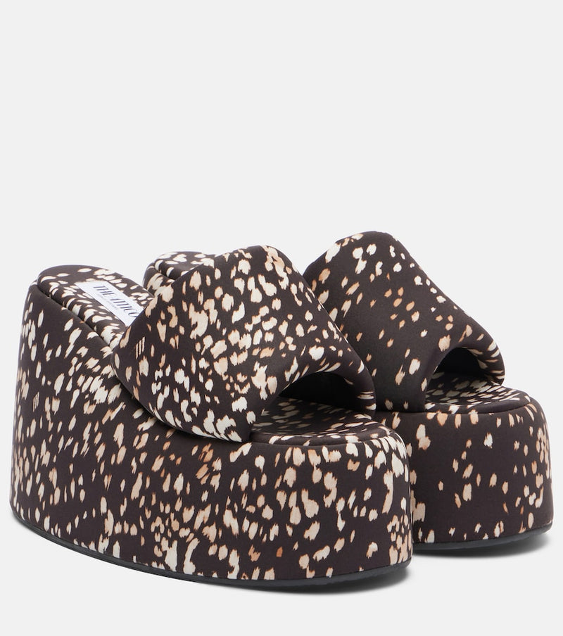 The Attico Mochi leopard-print platform sandals
