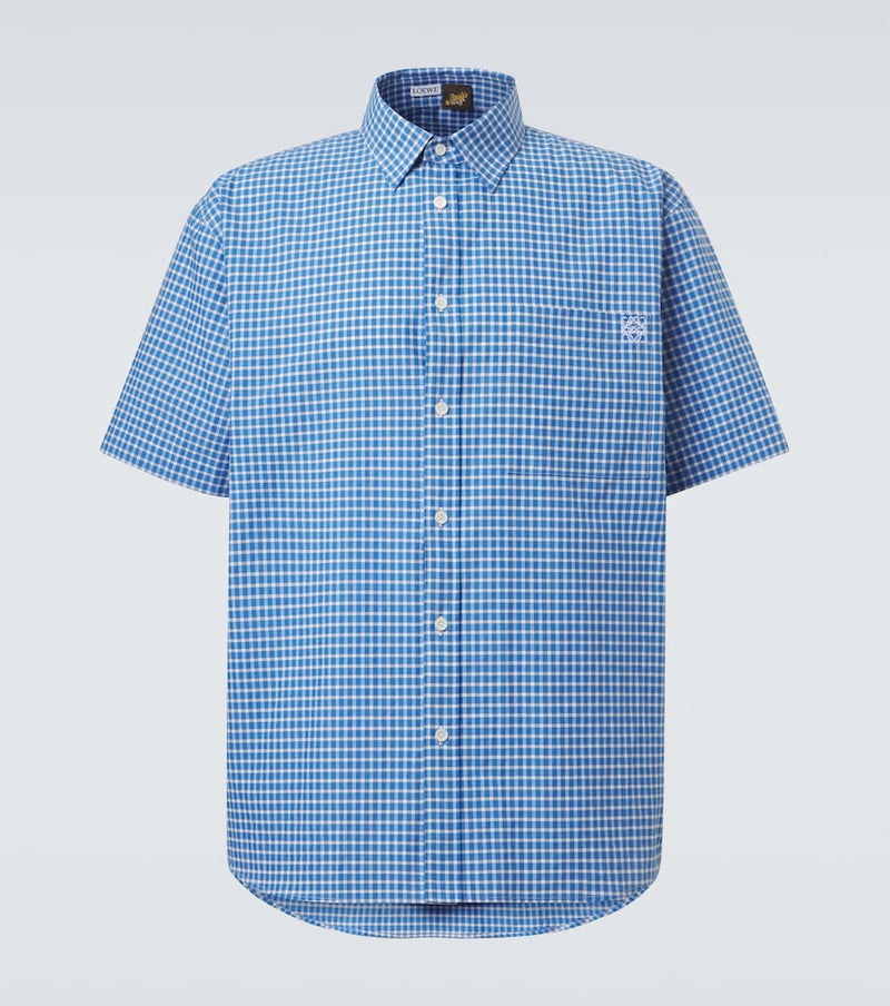 Loewe Paula\'s Ibiza checked cotton-blend shirt