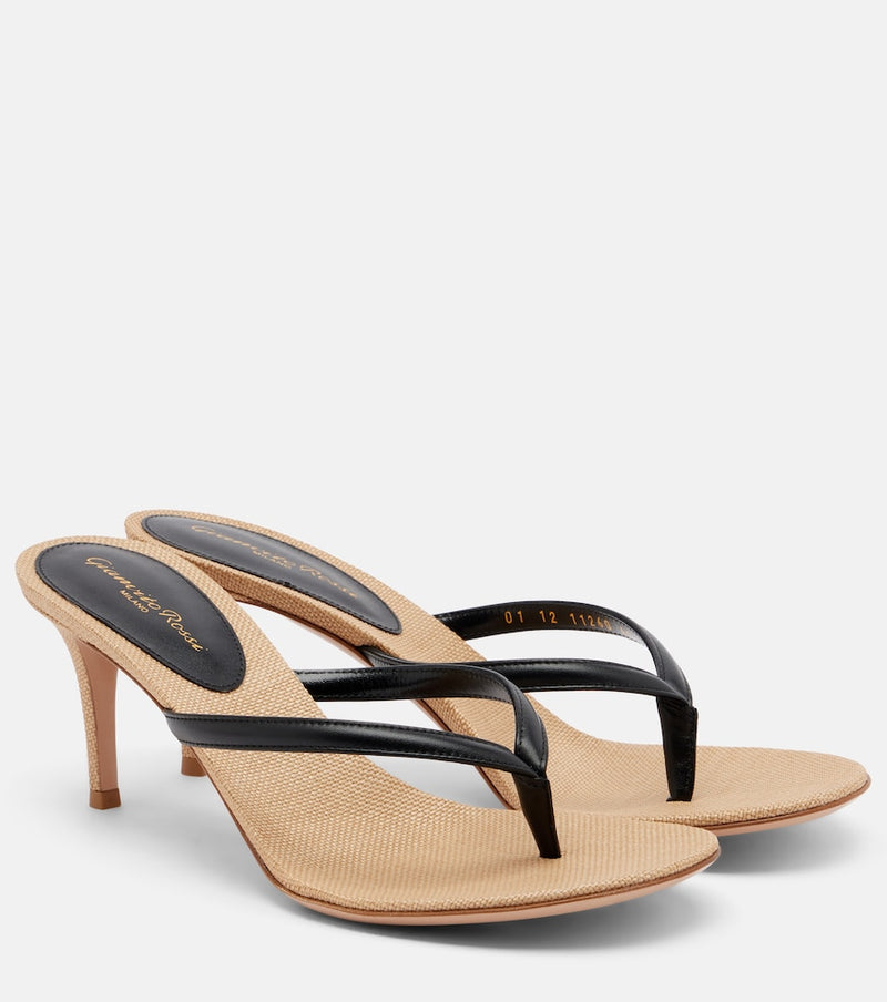 Gianvito Rossi Calypso leather thong sandals