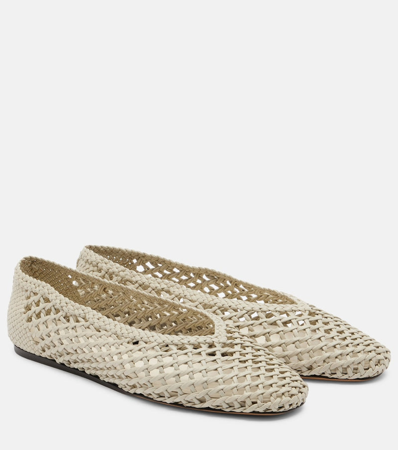 Le Monde Beryl Regency woven leather ballet flats