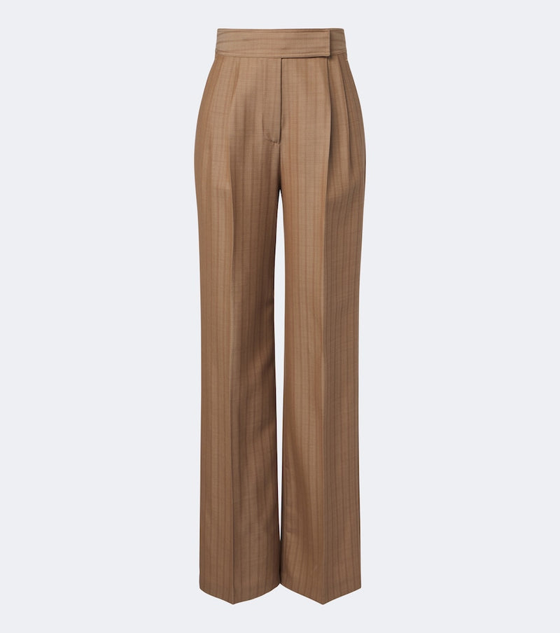 Etro Striped wool wide-leg pants