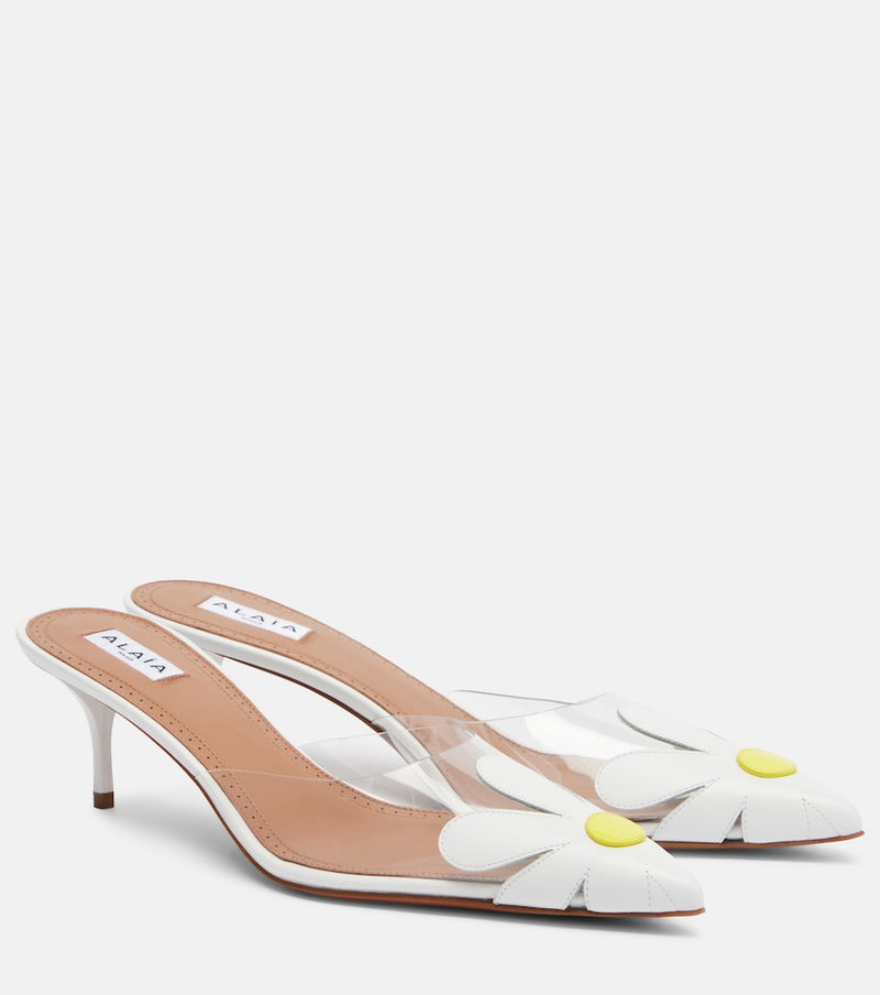 Alaia Bloom floral mules