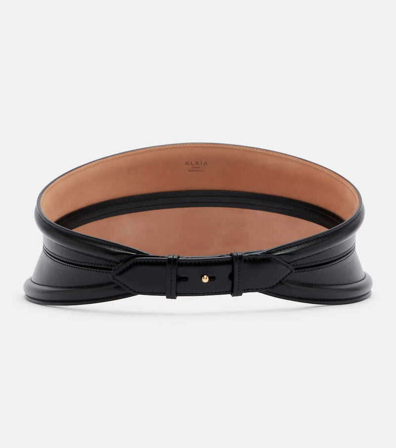 Alaia Tube leather belt