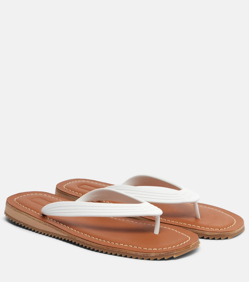 Miu Miu Embossed thong sandals