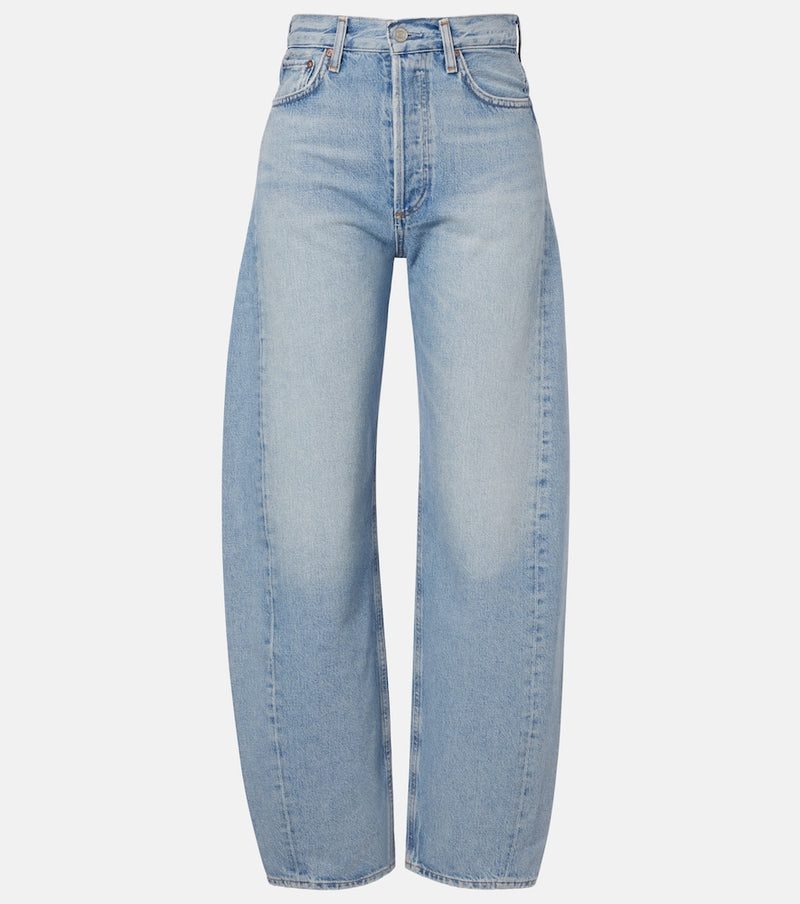 Agolde Luna faded barrel-leg jeans