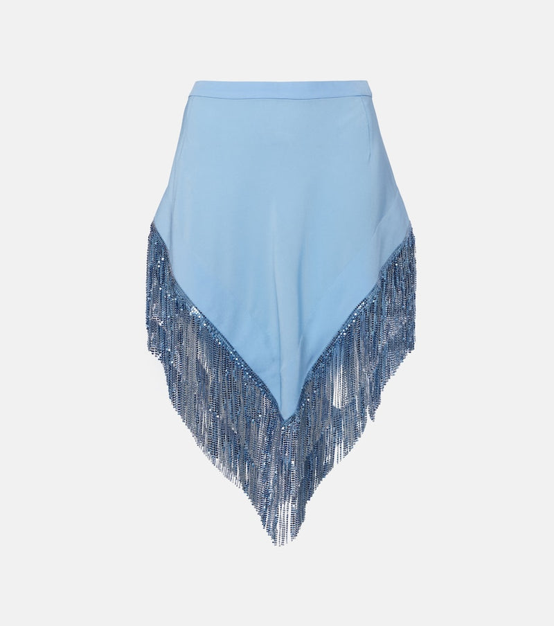 Rabanne Chainmail crepe miniskirt