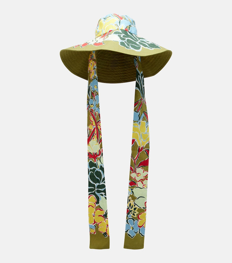 Alemais Solstice floral cotton sun hat