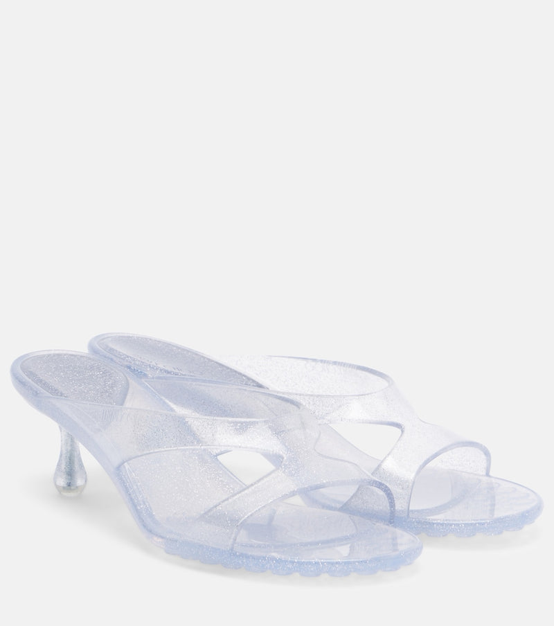Jimmy Choo Jelly Drop glitter TPU mules