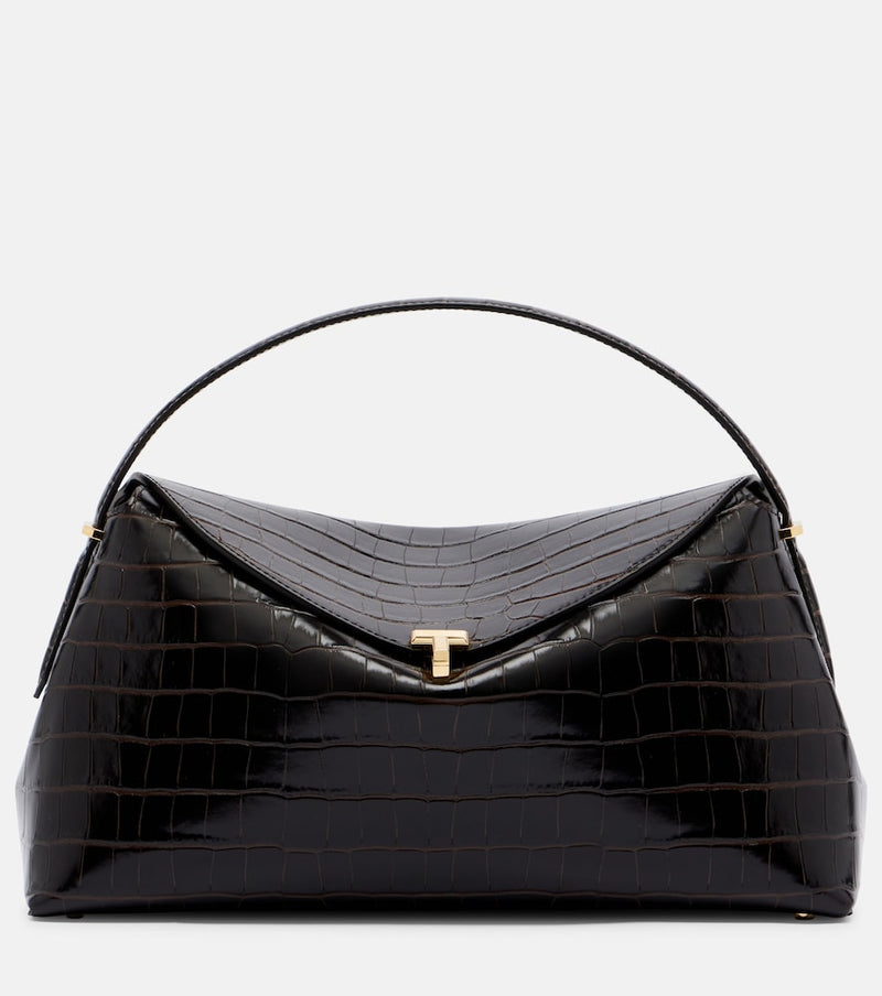 Toteme T-Lock croc-effect leather tote bag