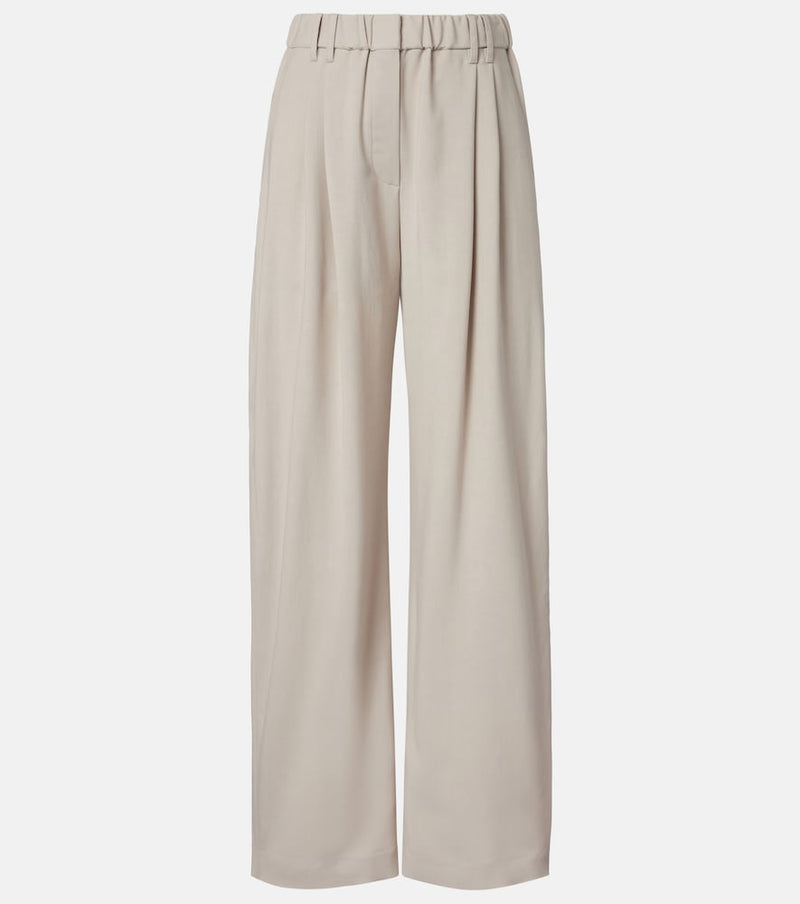 Brunello Cucinelli Monili wool-blend wide-leg pants
