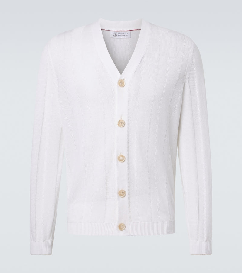 Brunello Cucinelli Cotton and linen cardigan