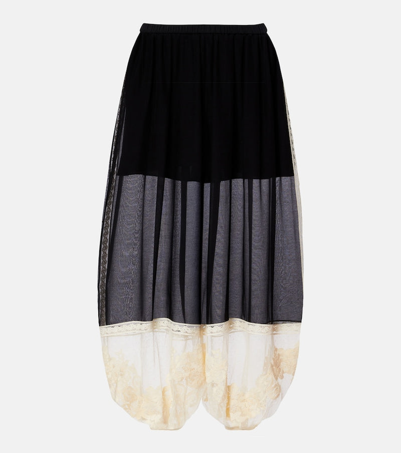 Zimmermann Roselight cotton and silk balloon pants