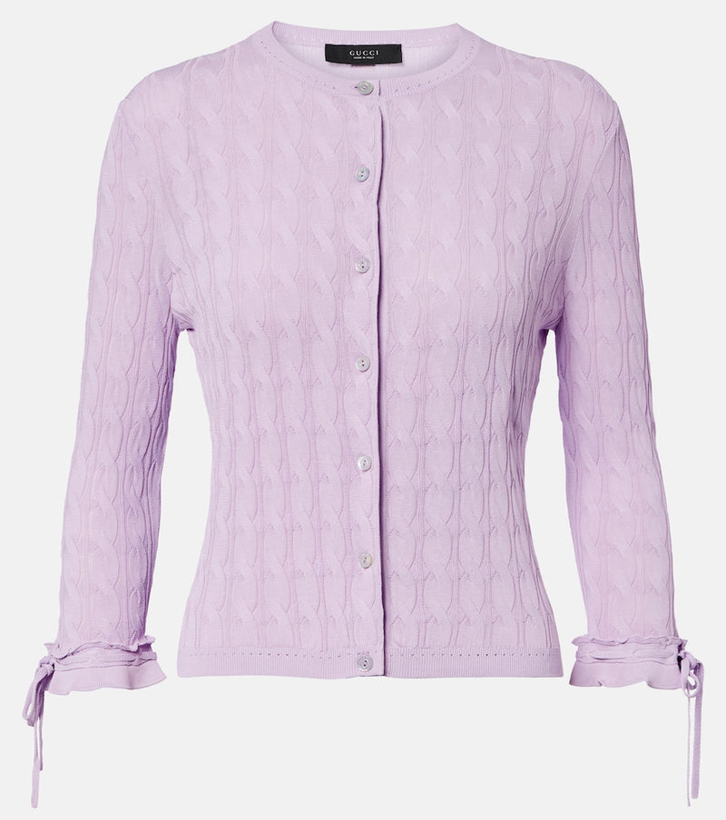 Gucci Cable-knit cardigan