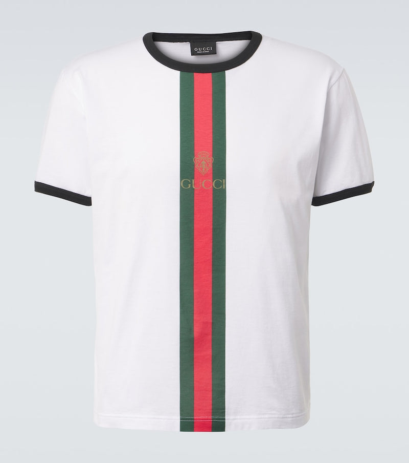 Gucci Web Stripe cotton T-shirt