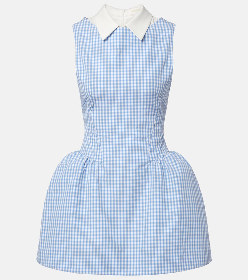 Shushu/Tong Gingham cotton minidress