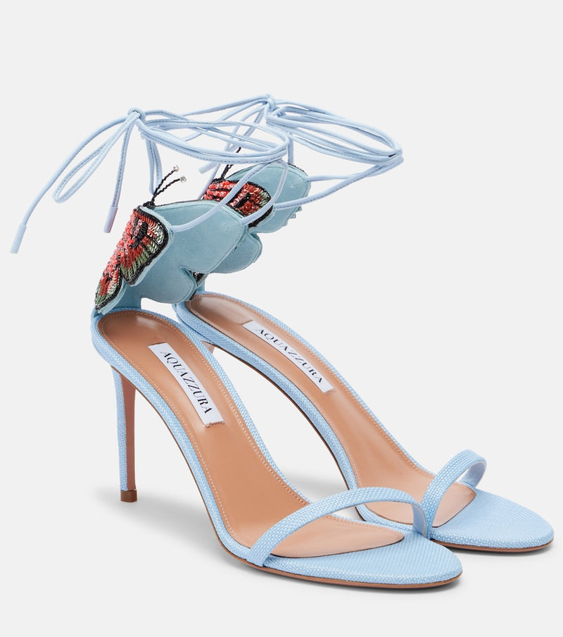 Aquazzura Papillon D\'Amour embellished sandals