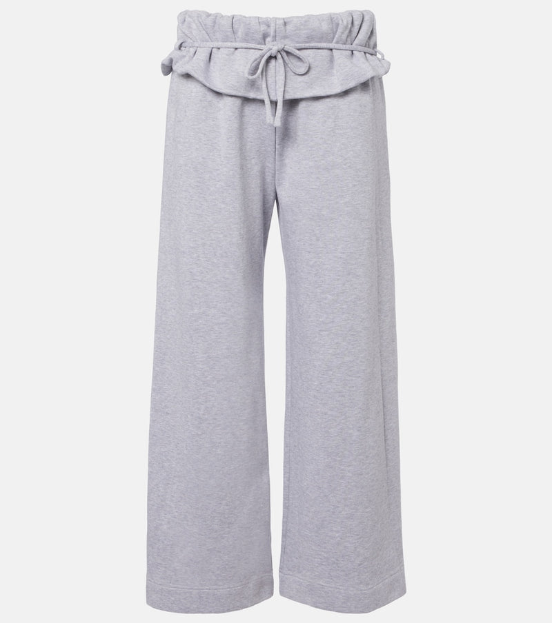 Magda Butrym Ruffled cotton-blend sweatpants