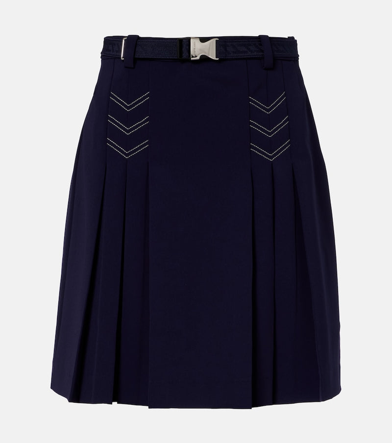 Tory Burch Belted pleated miniskirt