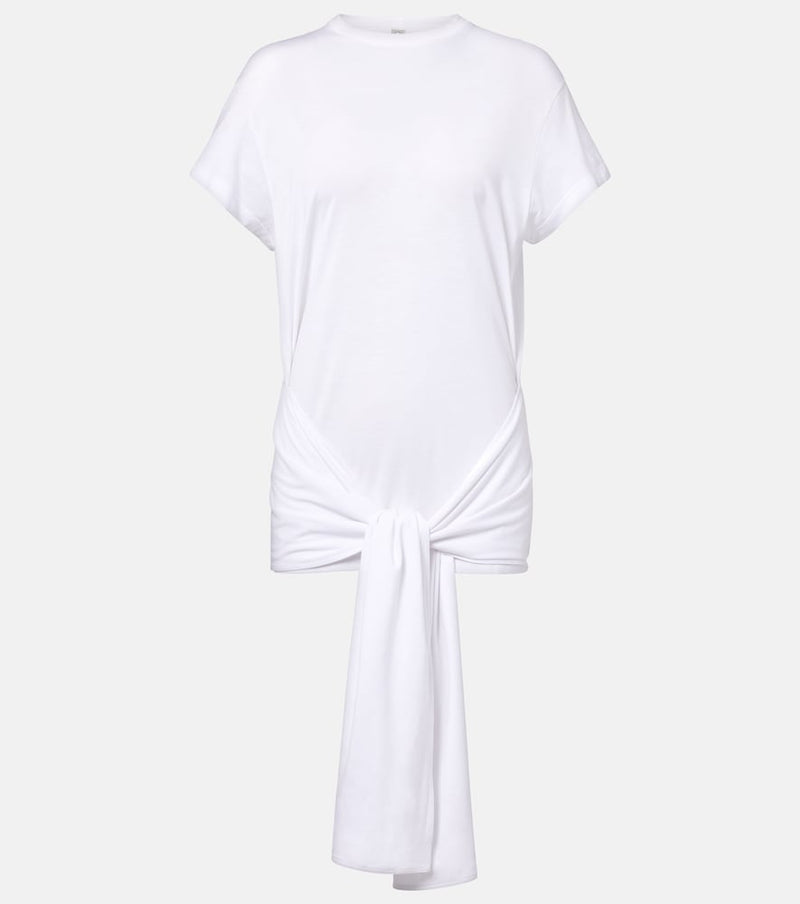 Toteme Tie-waist jersey top