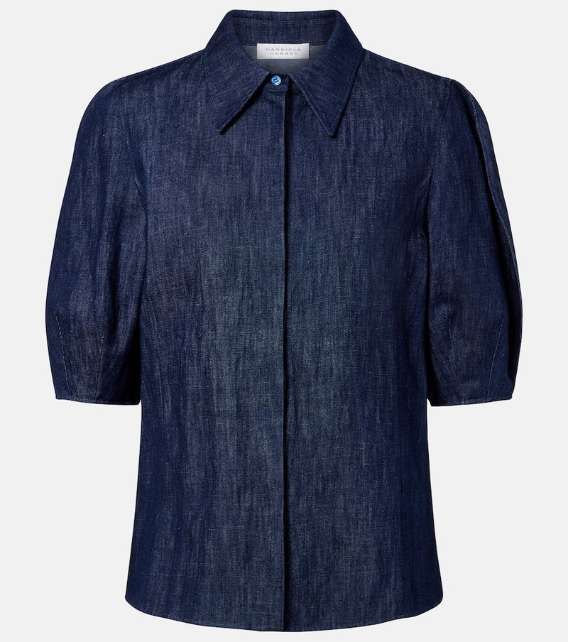 Gabriela Hearst Sansi cotton and linen denim shirt