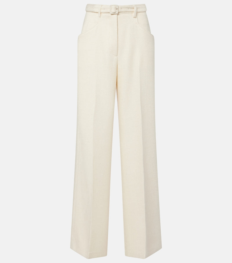 Gabriela Hearst Norman silk and wool wide-leg pants